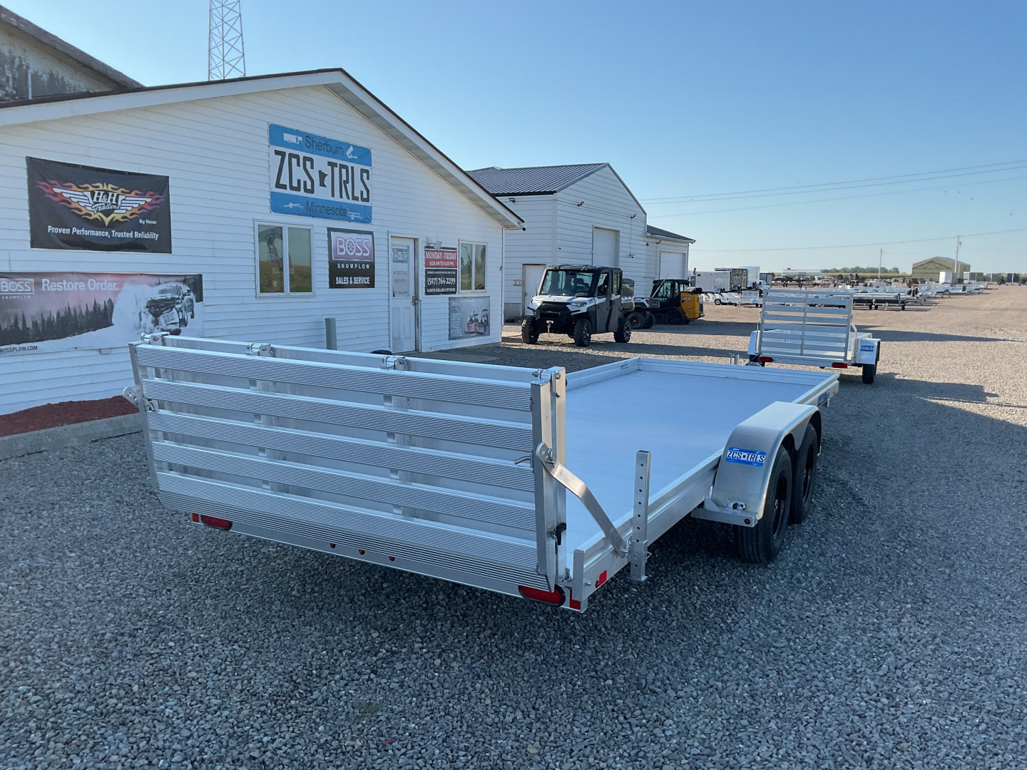 New 2026 Aluma 7820ESA-TA-BT Landscape Trailer