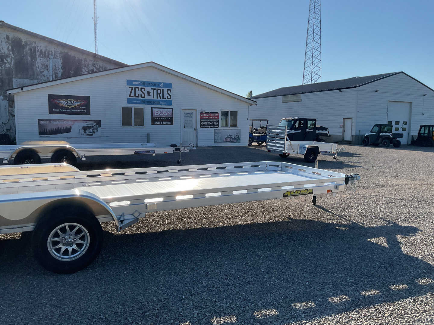 New 2026 Aluma 7824-BT Landscape Trailer