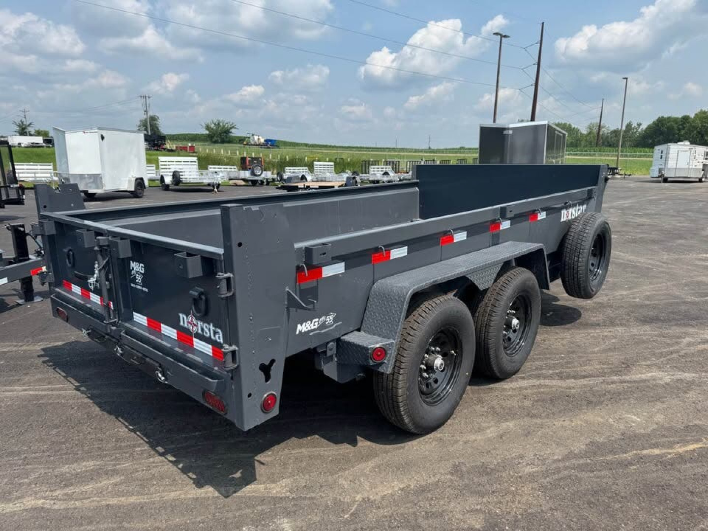 New DCB 83X14 14K DUMP TRAILER - GRAY