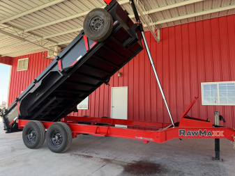New 2025 RawMaxx LPX 83X16 TELESCOPIC 14K DUMP TRAILER Dump Trailer