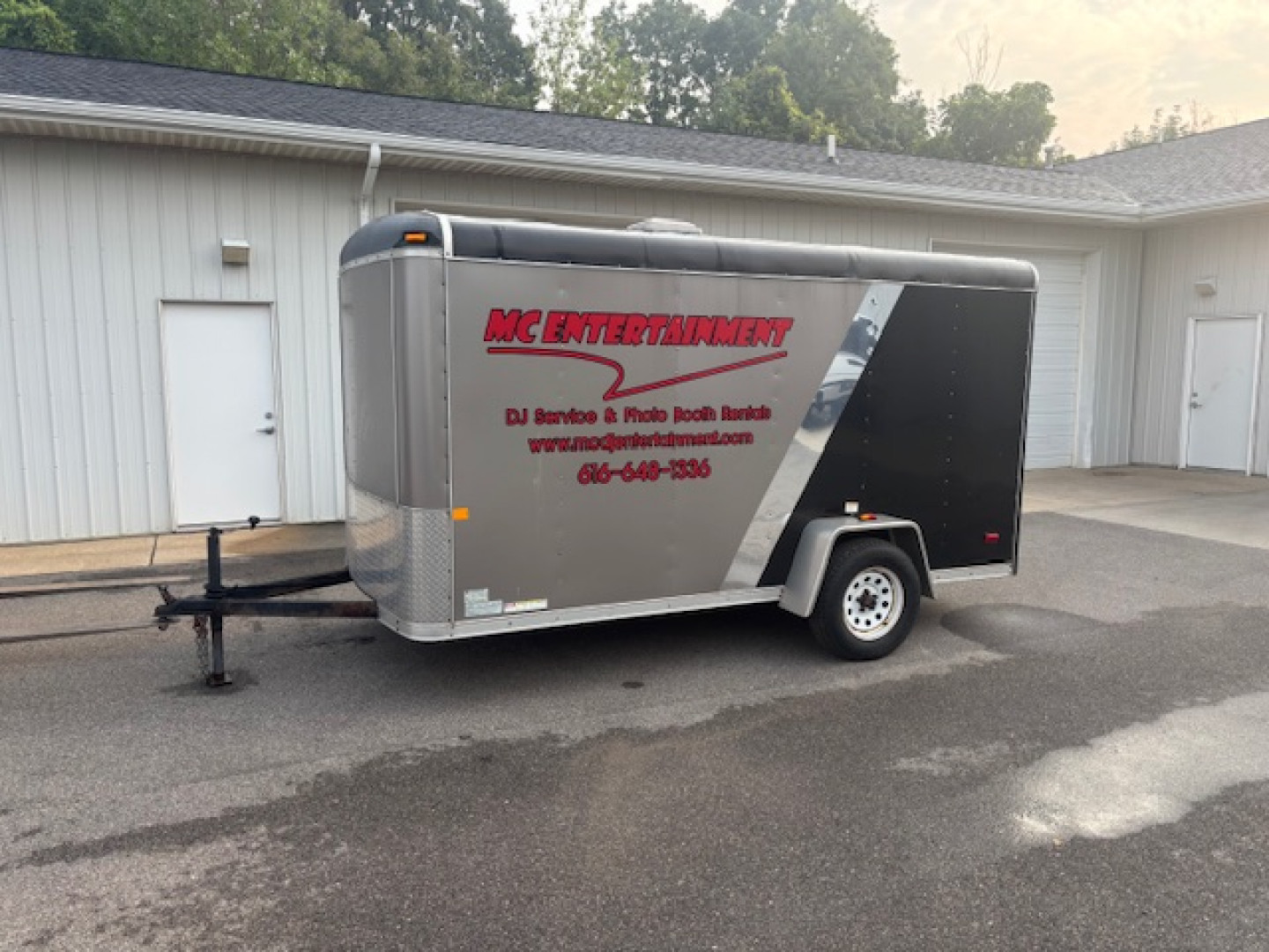 Used 2011 MTI Trailers 6x12 Round Top Cargo Enclosed Trailer