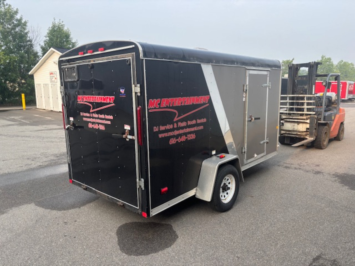 Used 2011 MTI Trailers 6x12 Round Top Cargo Enclosed Trailer