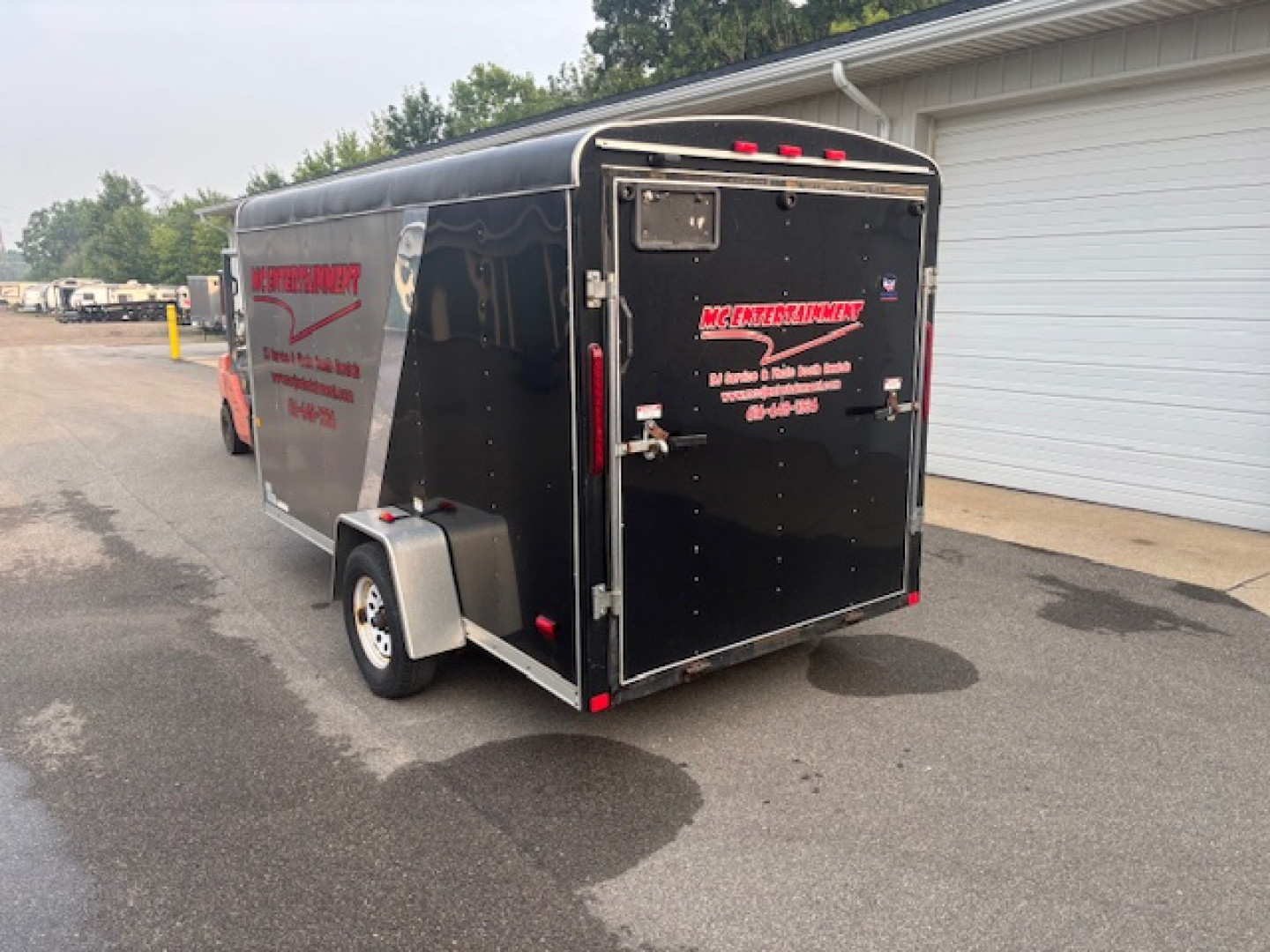 Used 2011 MTI Trailers 6x12 Round Top Cargo Enclosed Trailer