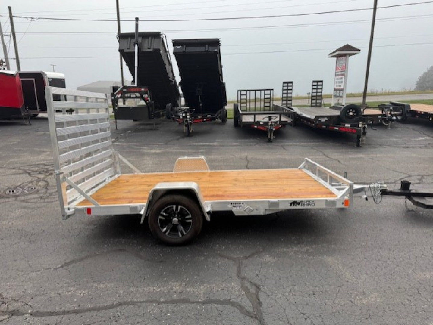 New 2025 Black Rhino UTS712-3K Utility Trailer