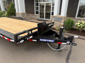 New Sure-Trac 8'6" x 20' Drive Over Fender Equipment Trailer 14K