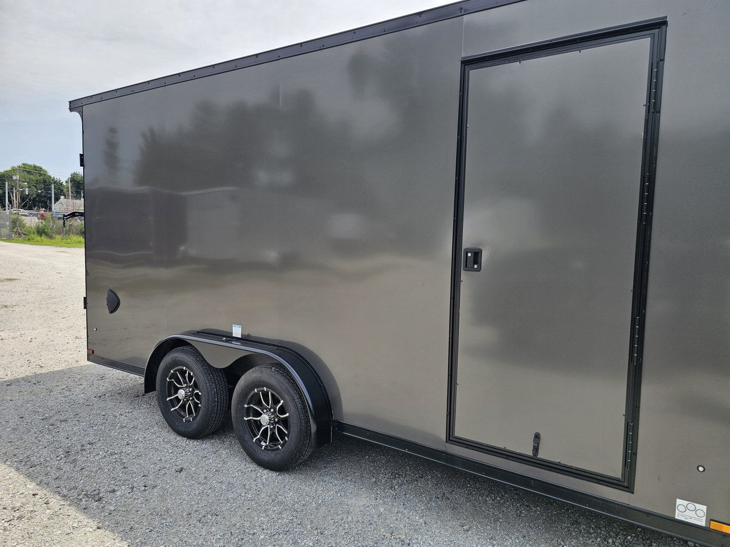 New 2026 US Cargo 7.5X16 7' TALL 080 POLYCOR BLACKOUT SCREWLESS ALUMINUM WHEELS SXS UTV GOLF CART ATV Cargo / Enclosed Trailer