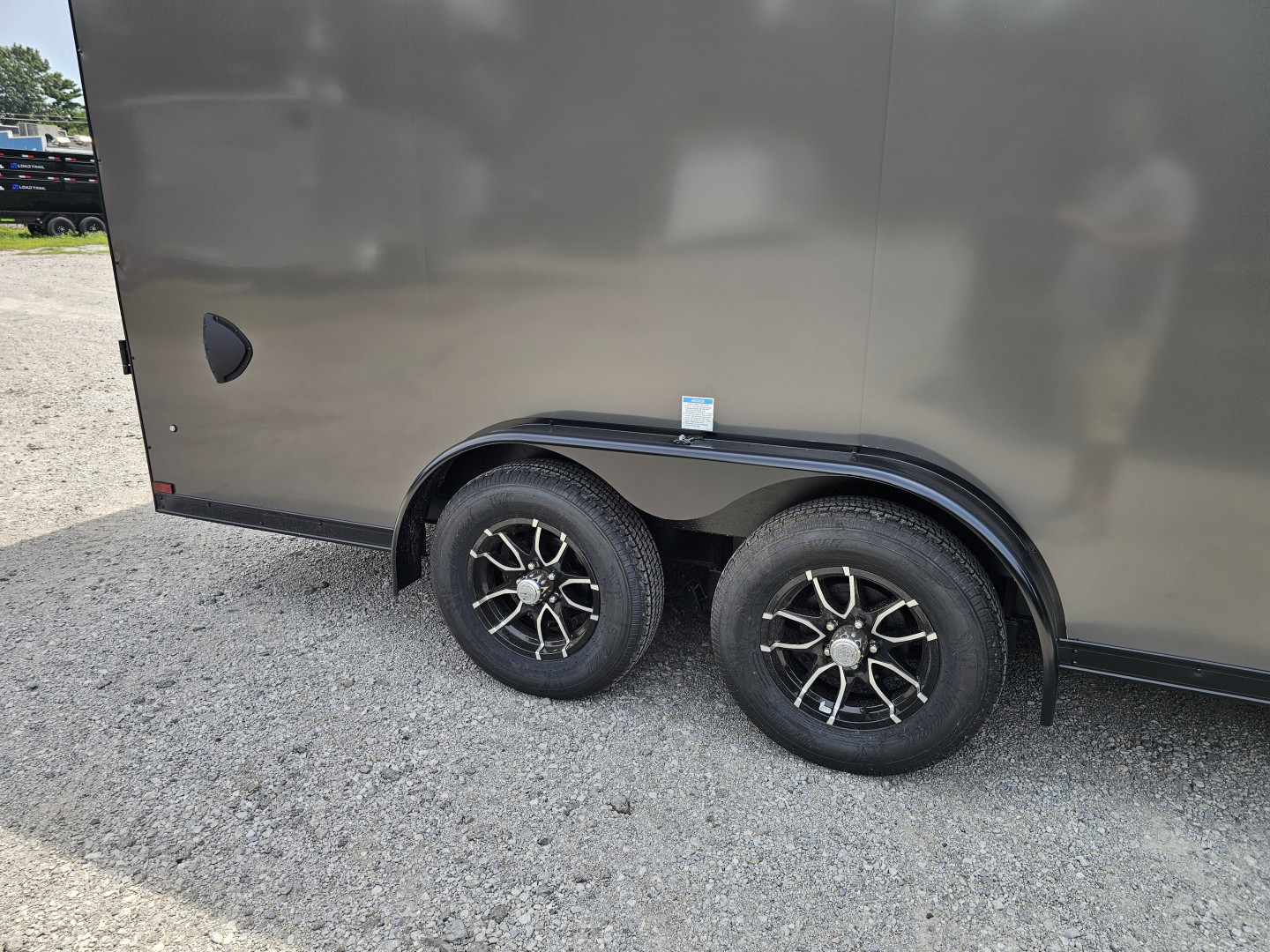 New 2026 US Cargo 7.5X16 7' TALL 080 POLYCOR BLACKOUT SCREWLESS ALUMINUM WHEELS SXS UTV GOLF CART ATV Cargo / Enclosed Trailer