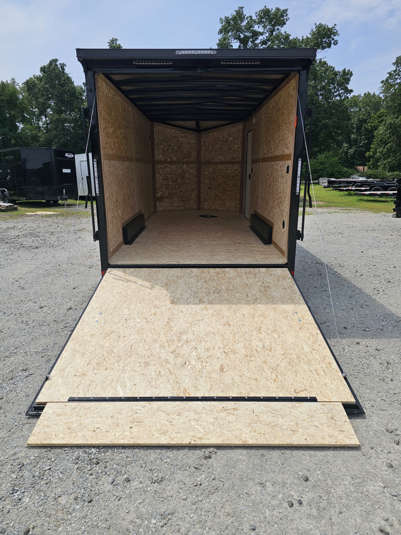 New 2026 US Cargo 7.5X16 7' TALL 080 POLYCOR BLACKOUT SCREWLESS ALUMINUM WHEELS SXS UTV GOLF CART ATV Cargo / Enclosed Trailer