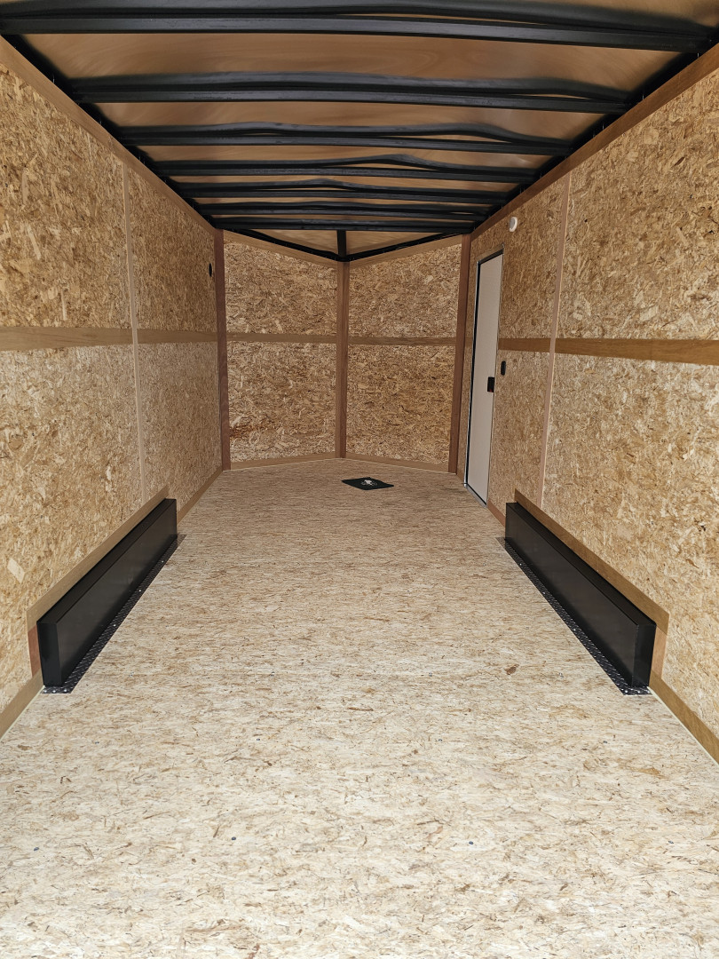 New 2026 US Cargo 7.5X16 7' TALL 080 POLYCOR BLACKOUT SCREWLESS ALUMINUM WHEELS SXS UTV GOLF CART ATV Cargo / Enclosed Trailer