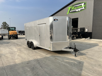 New LOWEST PRICES New 2026 Bighorn R&M 7x16 + 2’V Nose 7' TALL SUPERIOR QUALITY Rear Ramp Enclosed Cargo Trailer