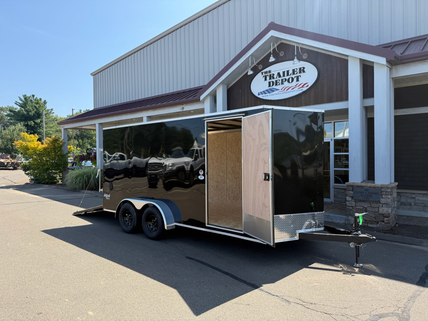New Pace American 7′ x 16′ + V-Nose Enclosed Cargo Trailer with Ramp Door 7K