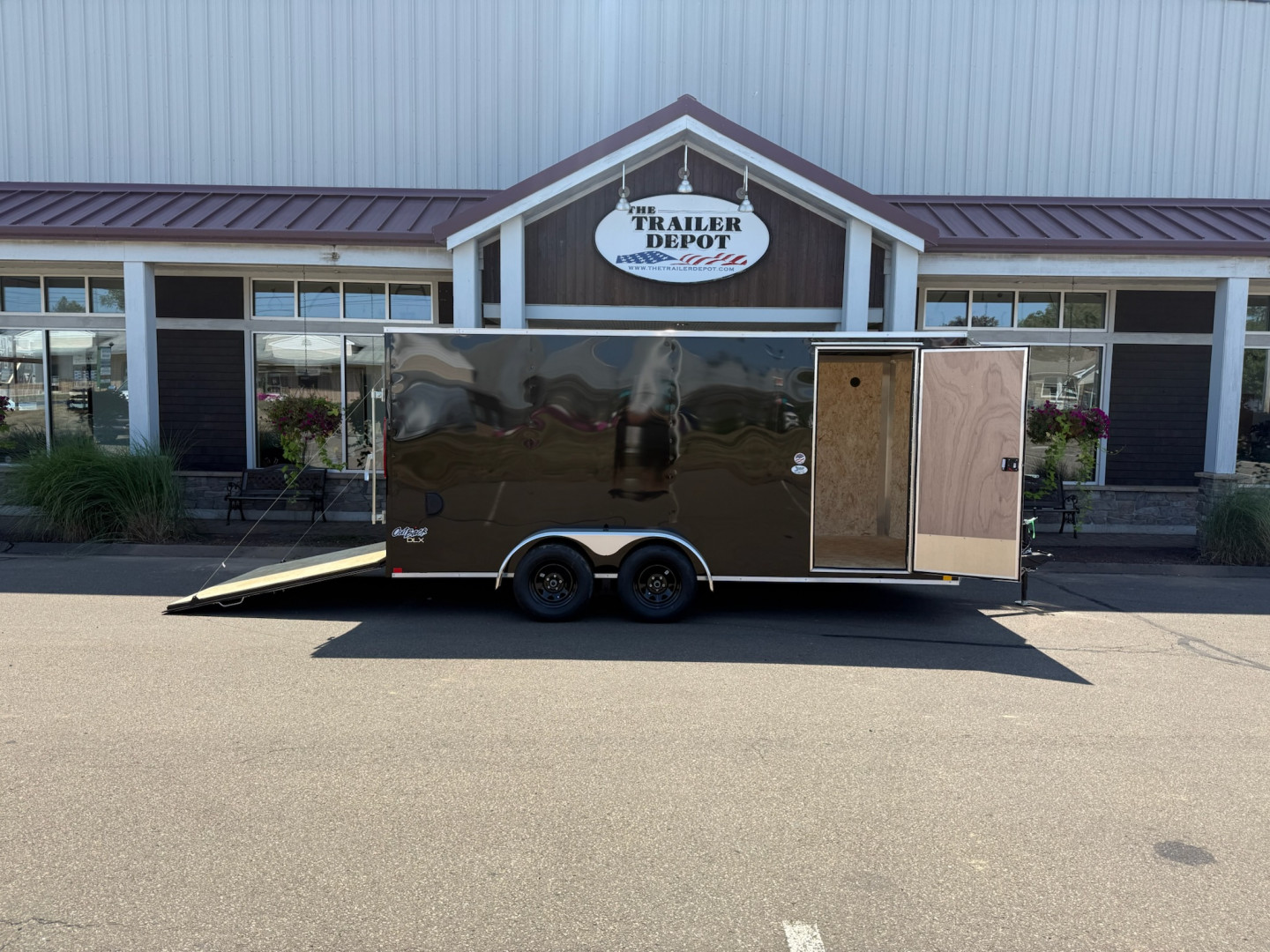New Pace American 7′ x 16′ + V-Nose Enclosed Cargo Trailer with Ramp Door 7K