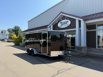 New Pace American 7′ x 16′ + V-Nose Enclosed Cargo Trailer with Ramp Door 7K