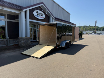 New Pace American 7′ x 16′ + V-Nose Enclosed Cargo Trailer with Ramp Door 7K