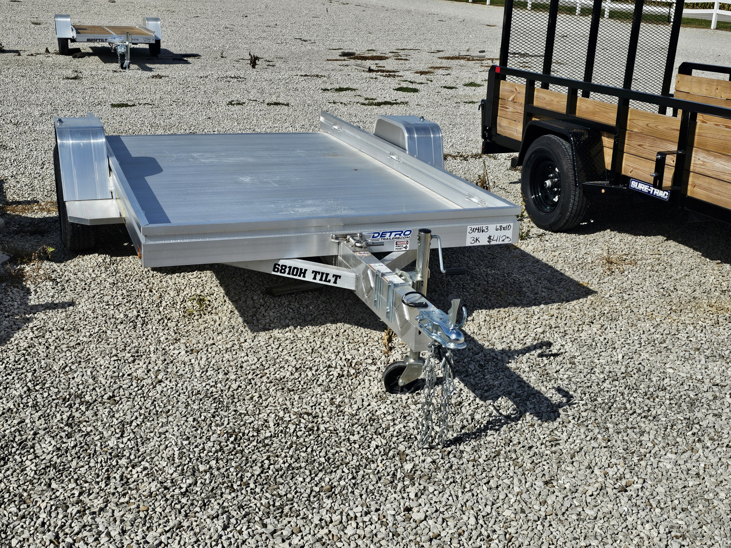New 2026 Aluma 6810H-TILT 3K Aluminum Tilt Trailer
