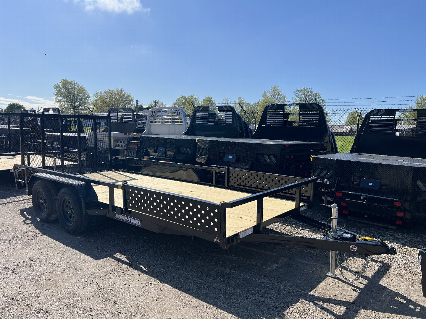 New 2025 Sure-Trac 7 X 16 Tube Top ATV 7K Tandem Utility Trailer