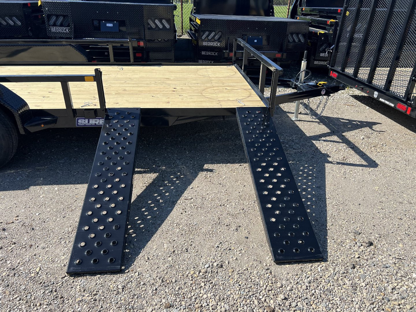 New 2025 Sure-Trac 7 X 16 Tube Top ATV 7K Tandem Utility Trailer