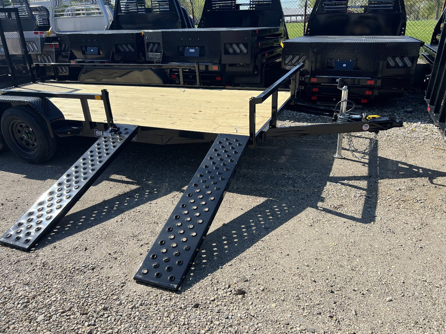 New 2025 Sure-Trac 7 X 16 Tube Top ATV 7K Tandem Utility Trailer