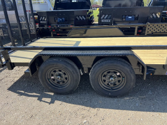 New 2025 Sure-Trac 7 X 16 Tube Top ATV 7K Tandem Utility Trailer