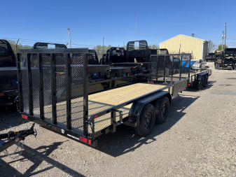 New 2025 Sure-Trac 7 X 16 Tube Top ATV 7K Tandem Utility Trailer