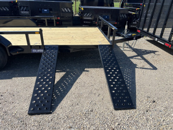 New 2025 Sure-Trac 7 X 16 Tube Top ATV 7K Tandem Utility Trailer