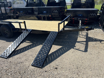 New 2025 Sure-Trac 7 X 16 Tube Top ATV 7K Tandem Utility Trailer