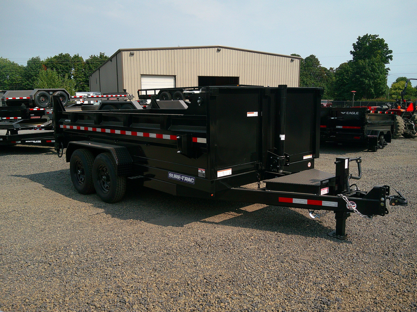 New 2025 Sure-Trac 7x14 HD Low Profile 14K Dump Trailer
