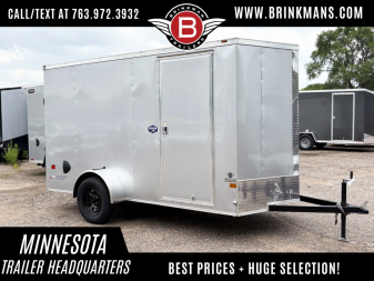 New American Hauler 6x12 Enclosed Trailer - 6'6  Int. - Rear Ramp