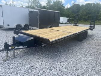 New 2025 Trailblazer 102X24 DECKOVER 14K W/STAND UP RAMPS