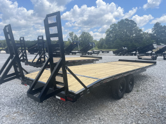 New 2025 Trailblazer 102X24 DECKOVER 14K W/STAND UP RAMPS