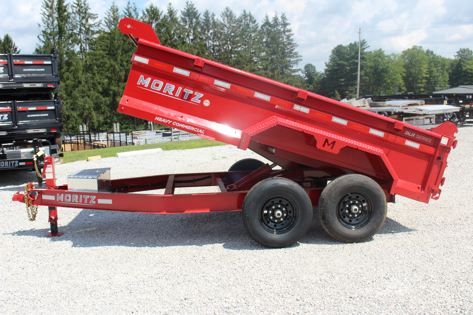 New 2025 Moritz 6' 10" x 12' Heavy Commercial DLH Series Dump Trailer - 14000# GVW