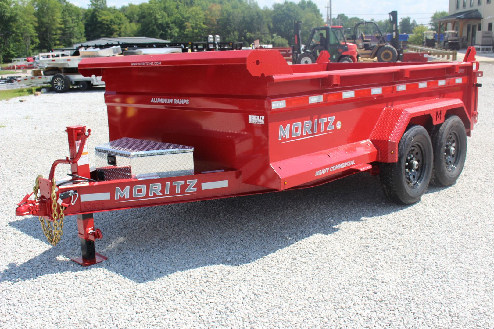 New 2025 Moritz 6' 10" x 12' Heavy Commercial DLH Series Dump Trailer - 14000# GVW