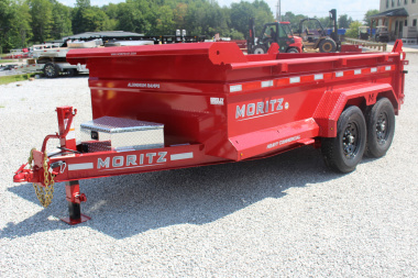 New 2025 Moritz 6' 10  x 12' Heavy Commercial DLH Series Dump Trailer - 14000# GVW
