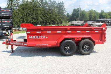 New 2025 Moritz 6' 10" x 12' Heavy Commercial DLH Series Dump Trailer - 14000# GVW