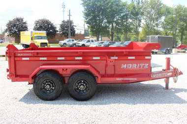 New 2025 Moritz 6' 10" x 12' Heavy Commercial DLH Series Dump Trailer - 14000# GVW