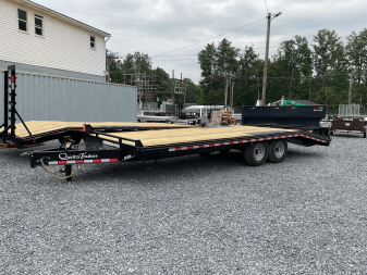 New 2026 Quality Trailers P-7K-23P Deckover Trailer 96 X23' 16K W/ l3 lay flat ramps
