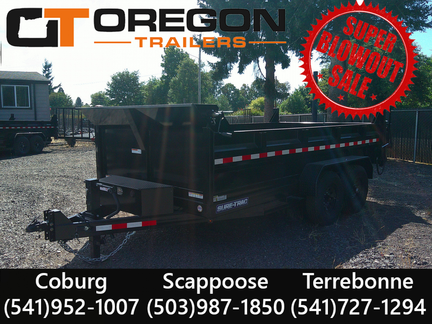 New 2026 Sure-Trac 7x12 HD Low Profile 14K Dump Trailer