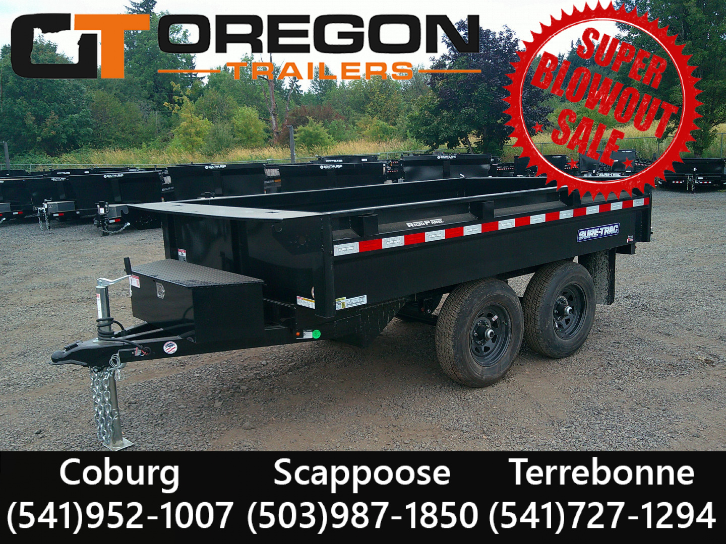 New 2025 Sure-Trac 6x10 SD Deck Over 10K Dump Trailer