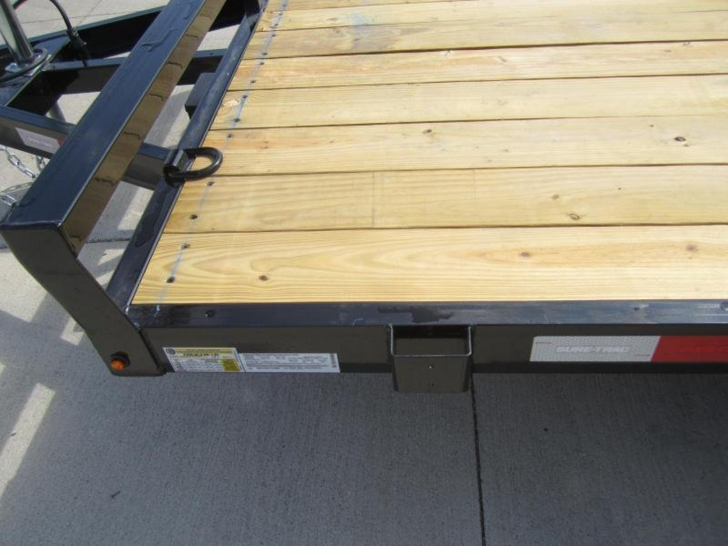 New Sure-Trac 7 X 18 Wood Deck Car Hauler  7k