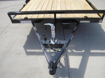 New Sure-Trac 7 X 18 Wood Deck Car Hauler  7k