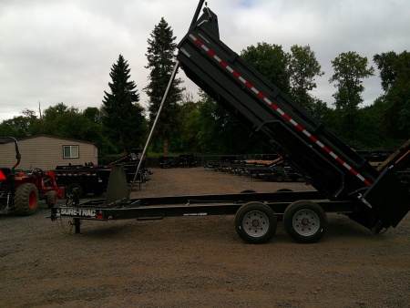 New 2025 Sure-Trac 7x16 17.6K Pro Series Dump Trailer