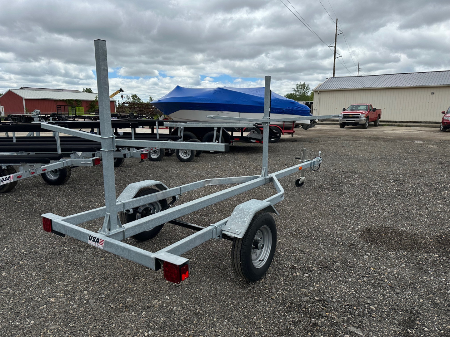 New 2026 Genesis Trailers 42x14 Galvanized 2-Place Kayak/Canoe Boat Trailer