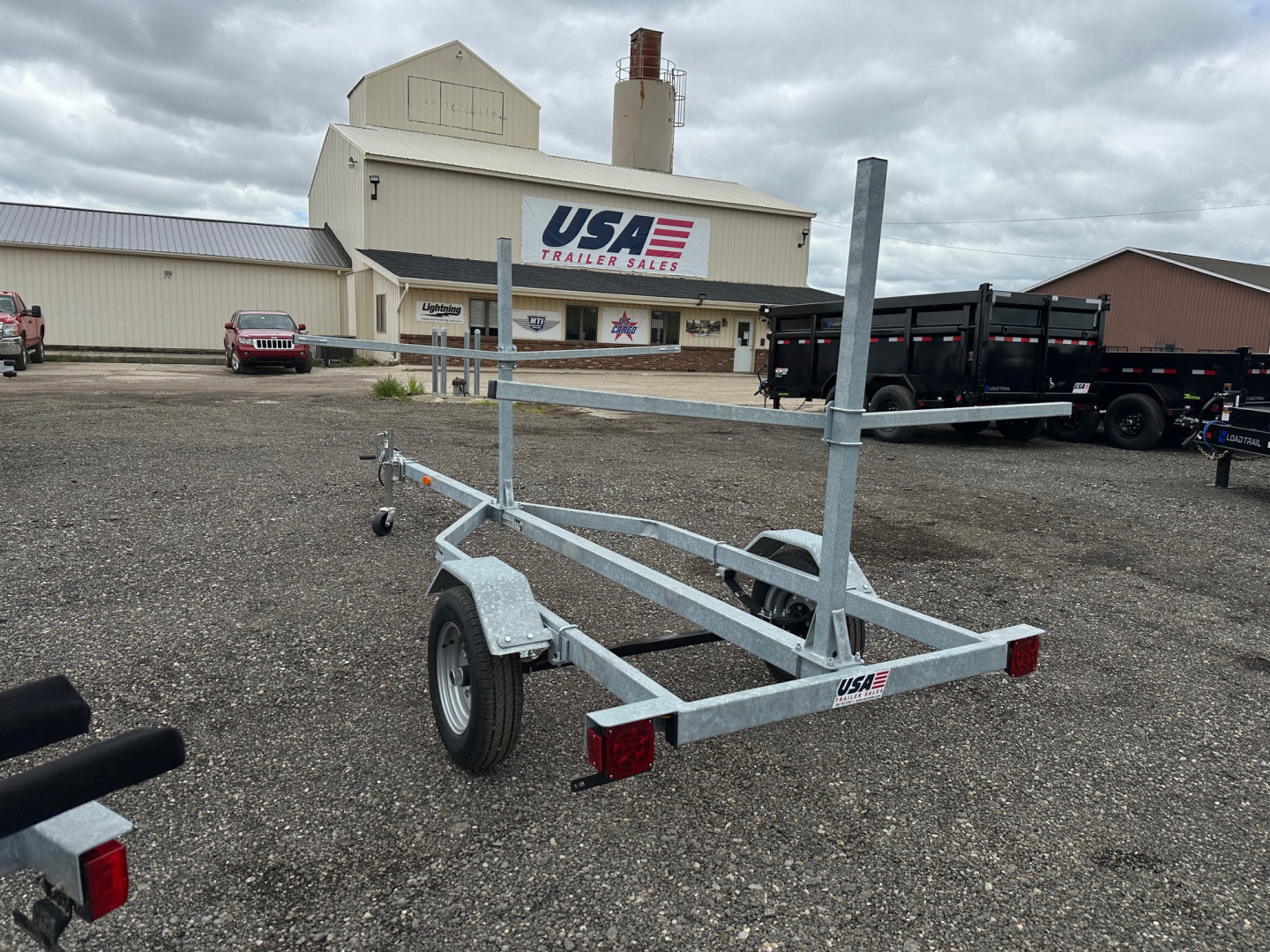 New 2026 Genesis Trailers 42x14 Galvanized 2-Place Kayak/Canoe Boat Trailer