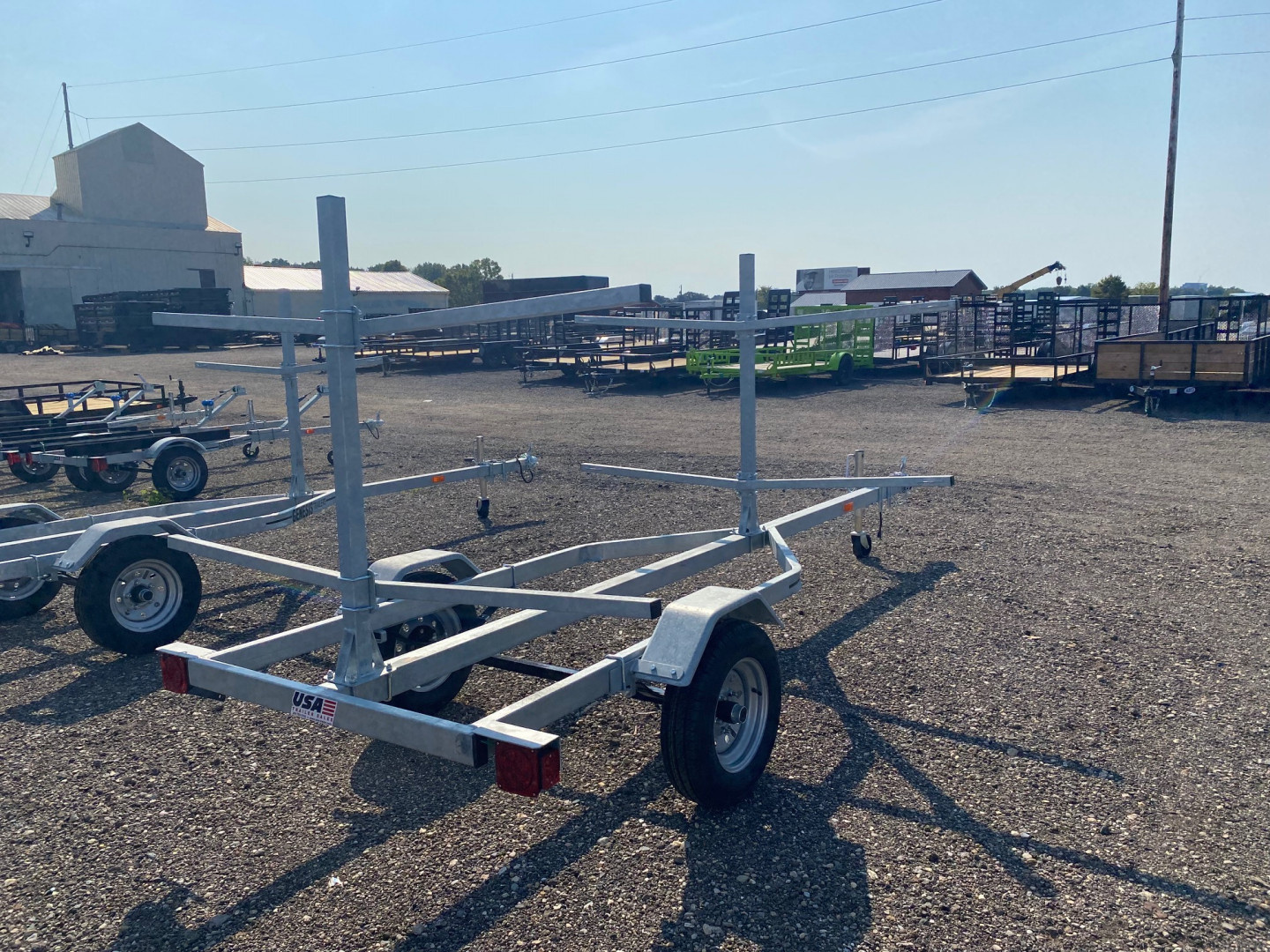 New 2026 Genesis Trailers 42x14 Galvanized 4-Place Kayak/Canoe Boat Trailer