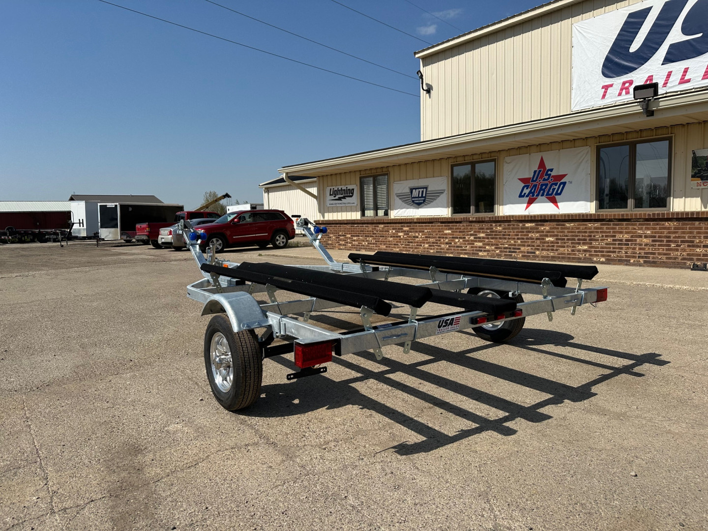 New 2026 Genesis Trailers 81x13 Galvanized 2-Place Personal Water Craft Boat Trailer
