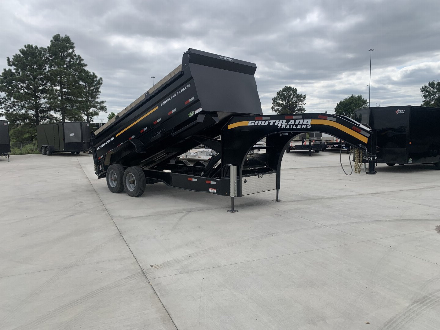 New 2026 Southland Trailers Dump 88”x16’ 2-12k axles=24k dump trailer aluminum ramps Dump Trailer