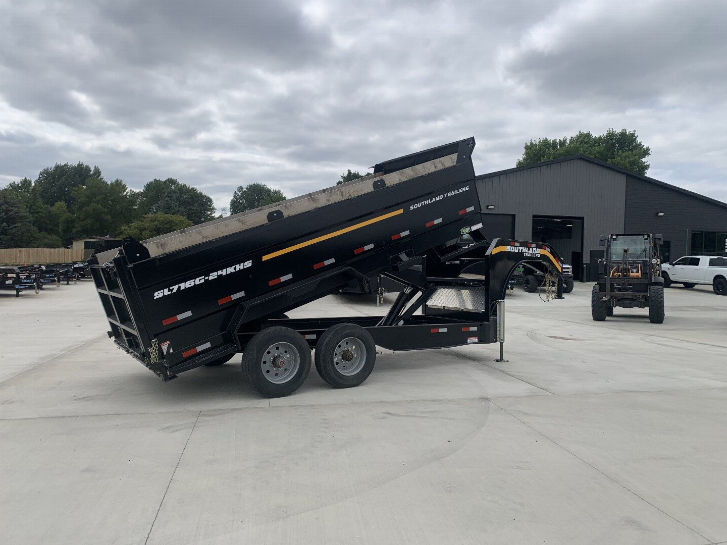 New 2026 Southland Trailers Dump 88”x16’ 2-12k axles=24k dump trailer aluminum ramps Dump Trailer