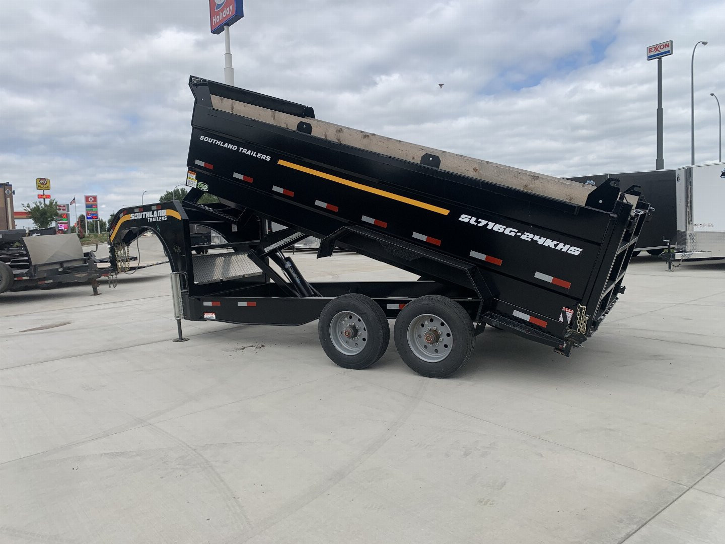 New 2026 Southland Trailers Dump 88”x16’ 2-12k axles=24k dump trailer aluminum ramps Dump Trailer