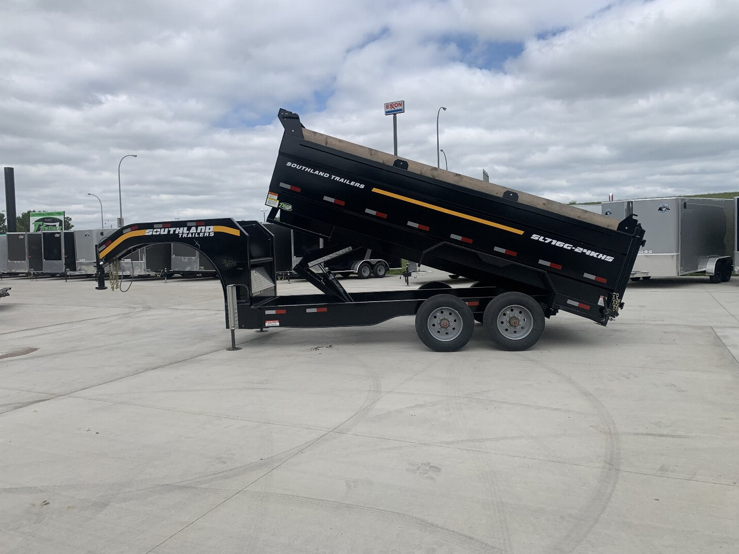 New 2026 Southland Trailers Dump 88”x16’ 2-12k axles=24k dump trailer aluminum ramps Dump Trailer