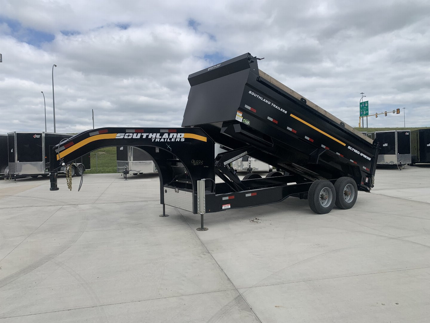 New 2026 Southland Trailers Dump 88”x16’ 2-12k axles=24k dump trailer aluminum ramps Dump Trailer